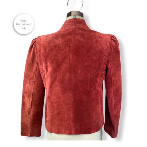 Lined Suede Leather Jacket / Blazer - Picture 2 of 7